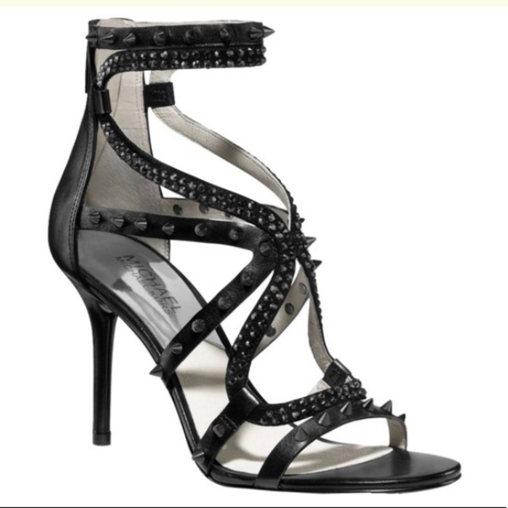 MICHAEL Michael Kors Black Studded Heels
